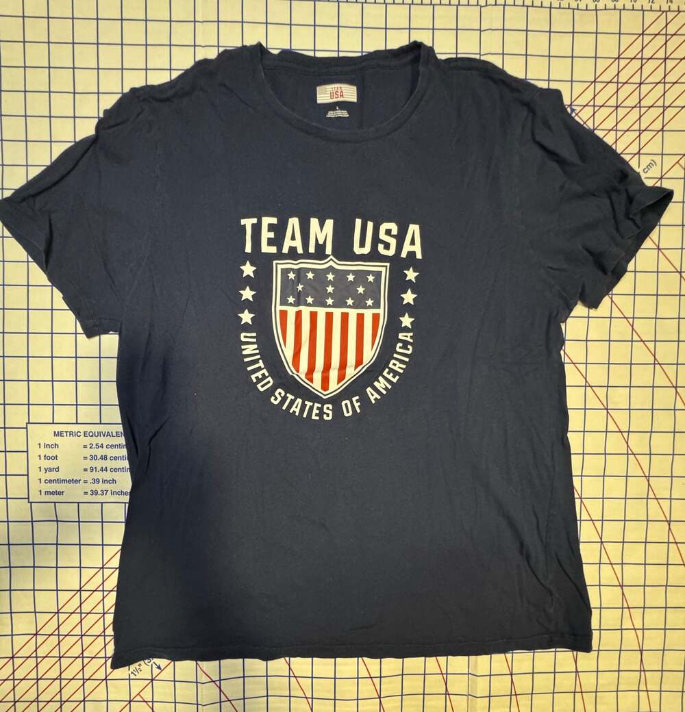 Team USA United States of America Navy Blue Graphic T-Shirt Large
